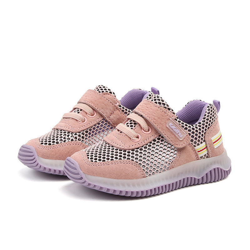 Children’s Breathable Mesh Sports Shoes - Pink / 20 - Sports shoes