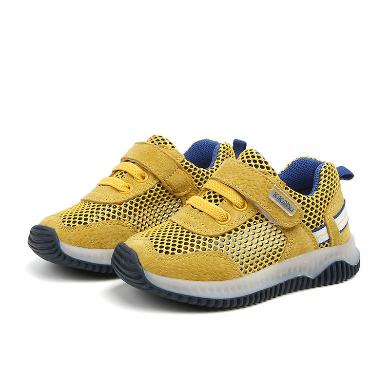 Children’s Breathable Mesh Sports Shoes - Turmeric / 20 - Sports shoes