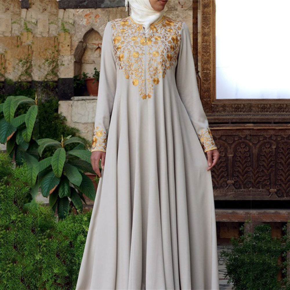 Women's Ethnic Style Long Robe Dress, Modest Clothing, Modest Evening Dress