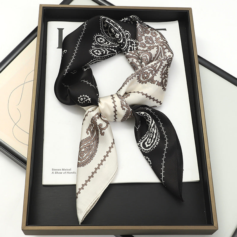 Korean Style Artificial Silk Scarf