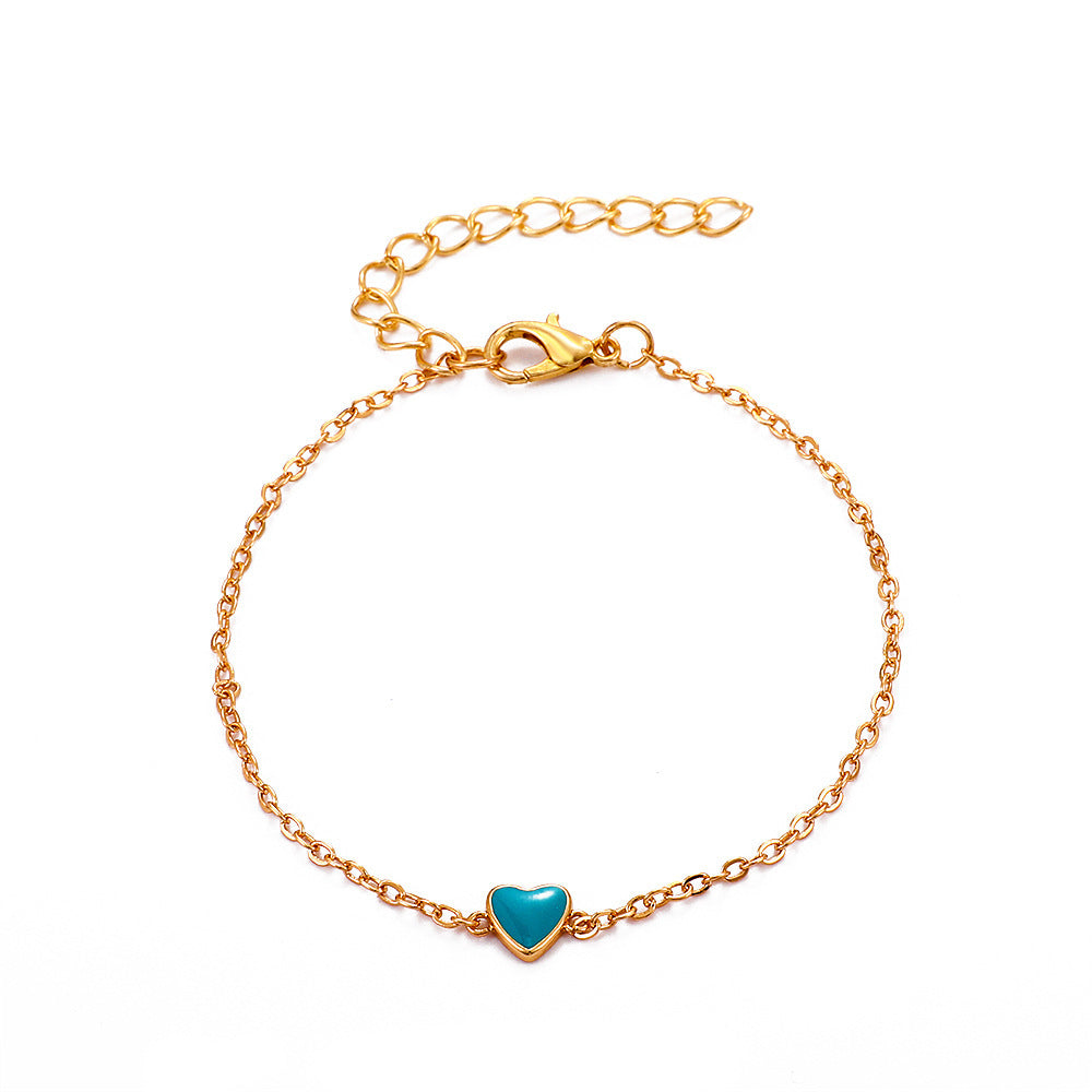 Pfirsichherz Armband, Valentinstagsgeschenk