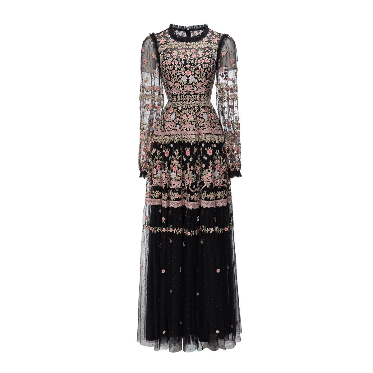 Heavy Embroidery Mesh Swing Dress, Eid Dress, Eid Outfit