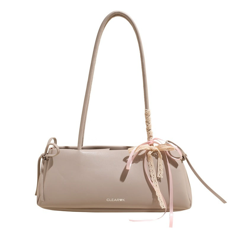 Elegant Underarm Bag - Light Gray - Bag