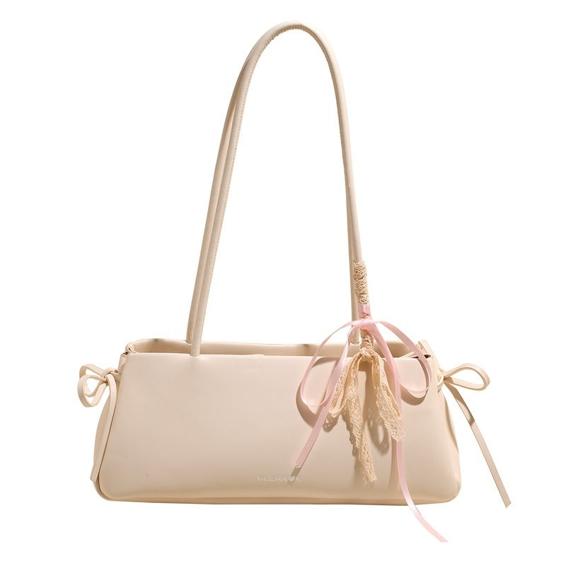 Elegant Underarm Bag - White - Bag