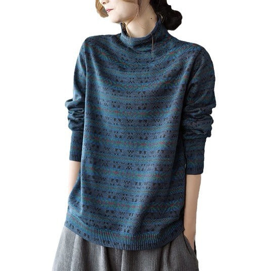 Fashionable All-match Retro Pullover Top For Women - top