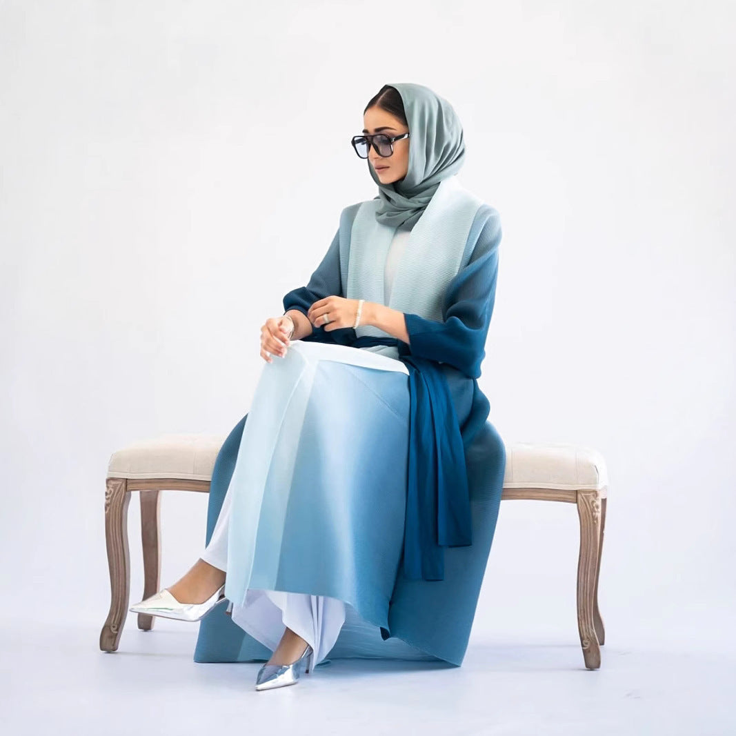 Fashionable Gradient Abaya Cape - Abaya