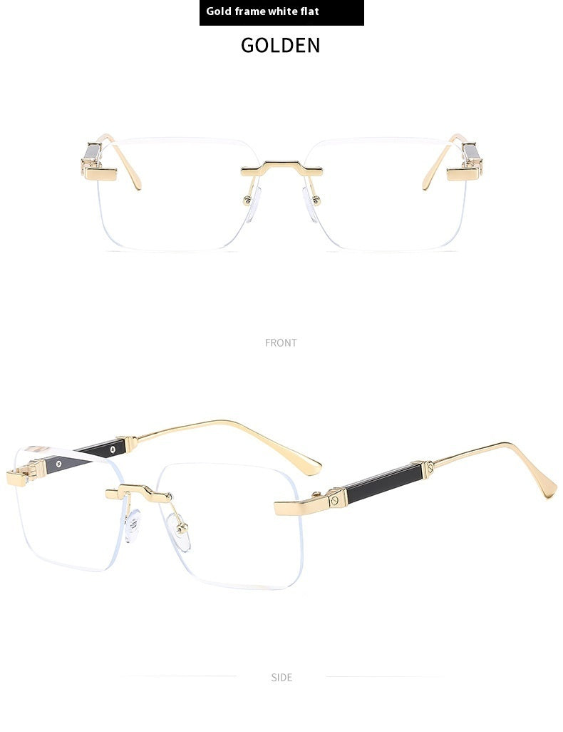 Frameless Trimming Fashion Sunglasses - C10 - Sunglass