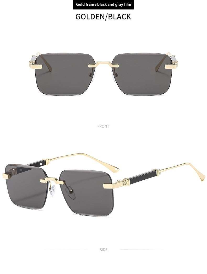 Frameless Trimming Fashion Sunglasses - C3 - Sunglass