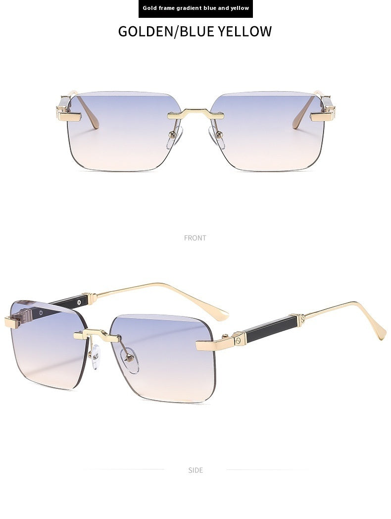 Frameless Trimming Fashion Sunglasses - C9 - Sunglass