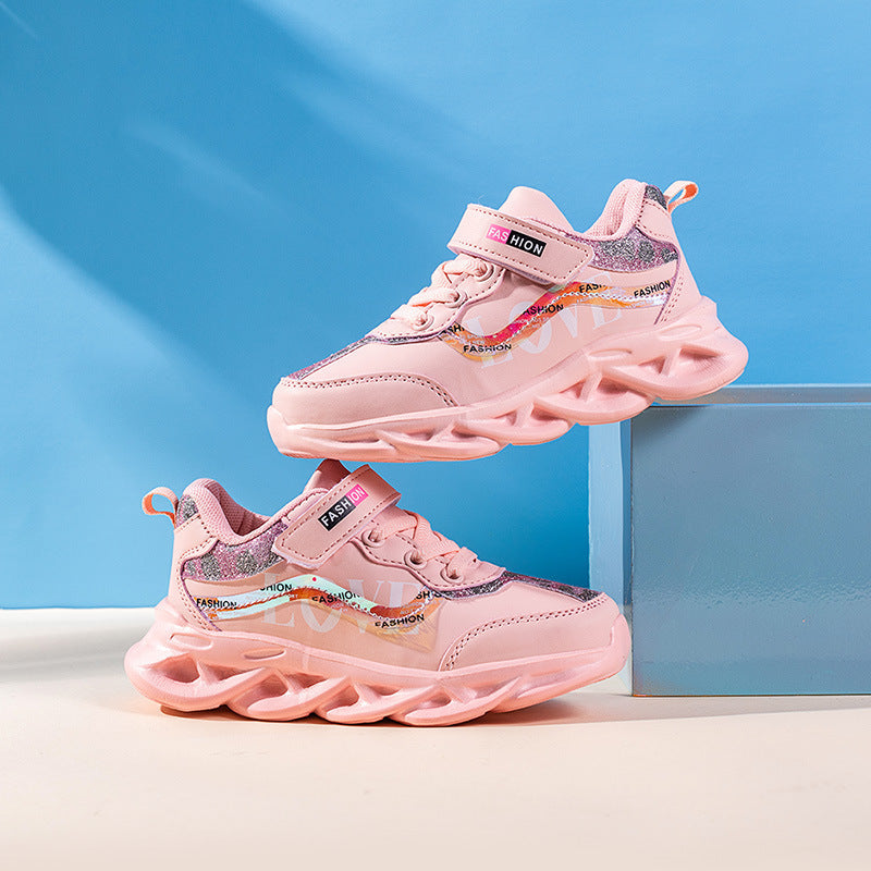 Girls Trendy Shoes Children’s Sports Shoes - Girls’ Sports Shoes