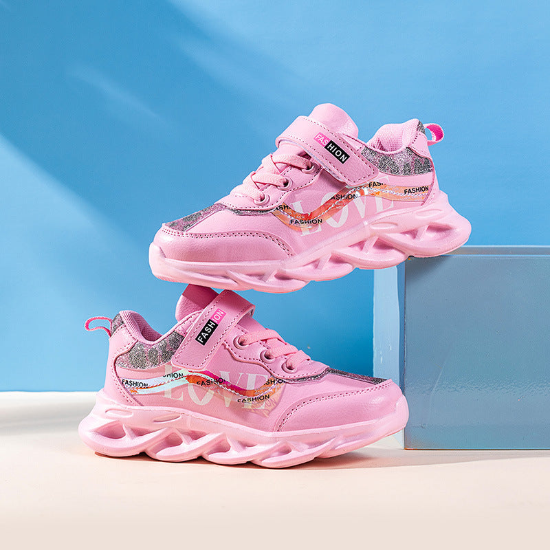 Girls Trendy Shoes Children’s Sports Shoes - Girls’ Sports Shoes