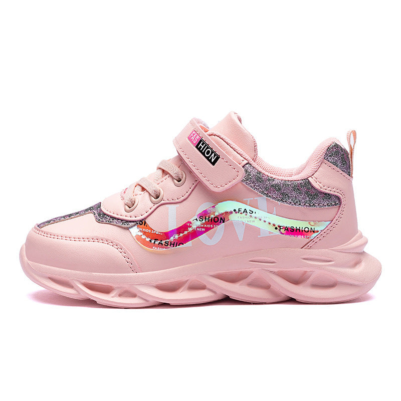 Girls Trendy Shoes Children’s Sports Shoes - Orange / 26 - Girls’ Sports Shoes