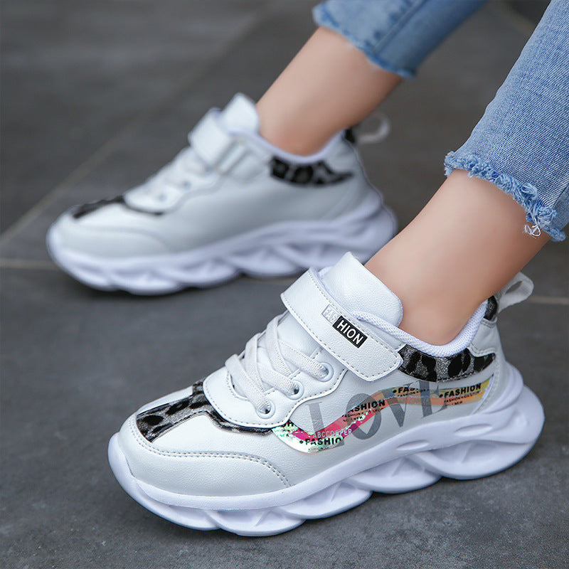 Girls Trendy Shoes Children’s Sports Shoes - White / 26 - Girls’ Sports Shoes