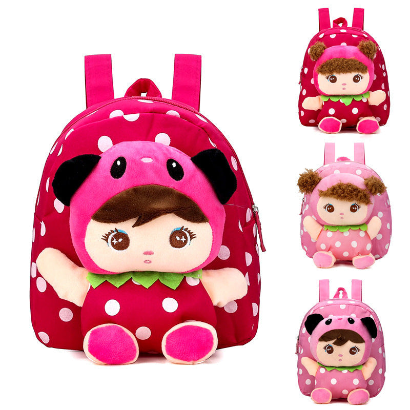 Kids’ Cartoon Canvas Doll Backpack - Kids’ Backpack