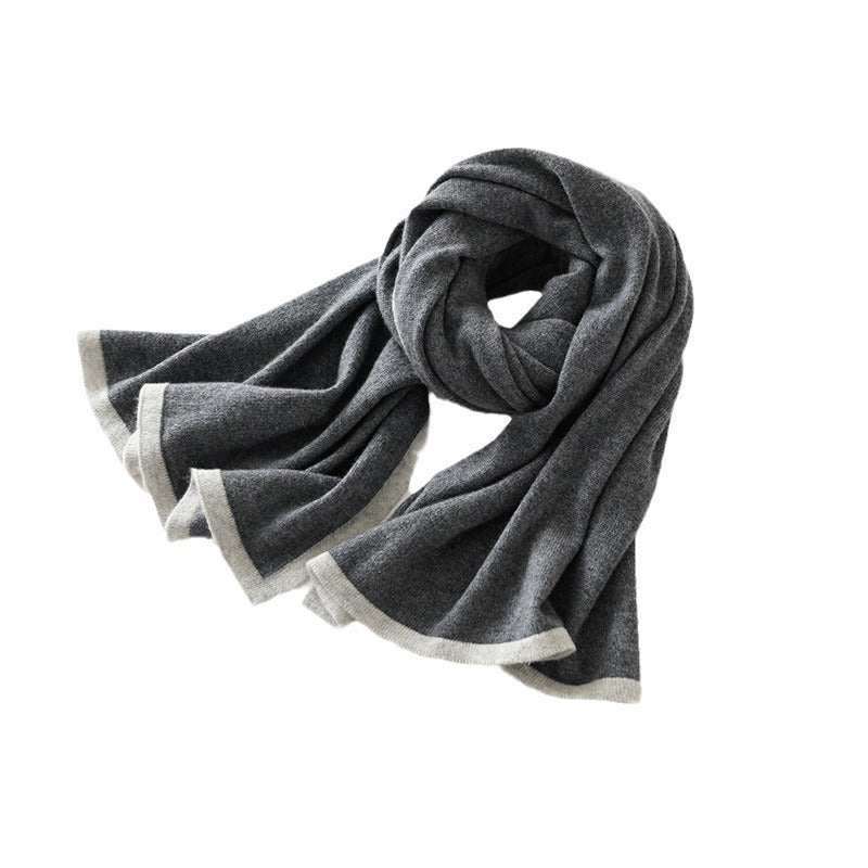 Knitted Cashmere Scarf - Shawl