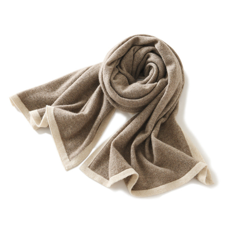 Knitted Cashmere Scarf - Shawl