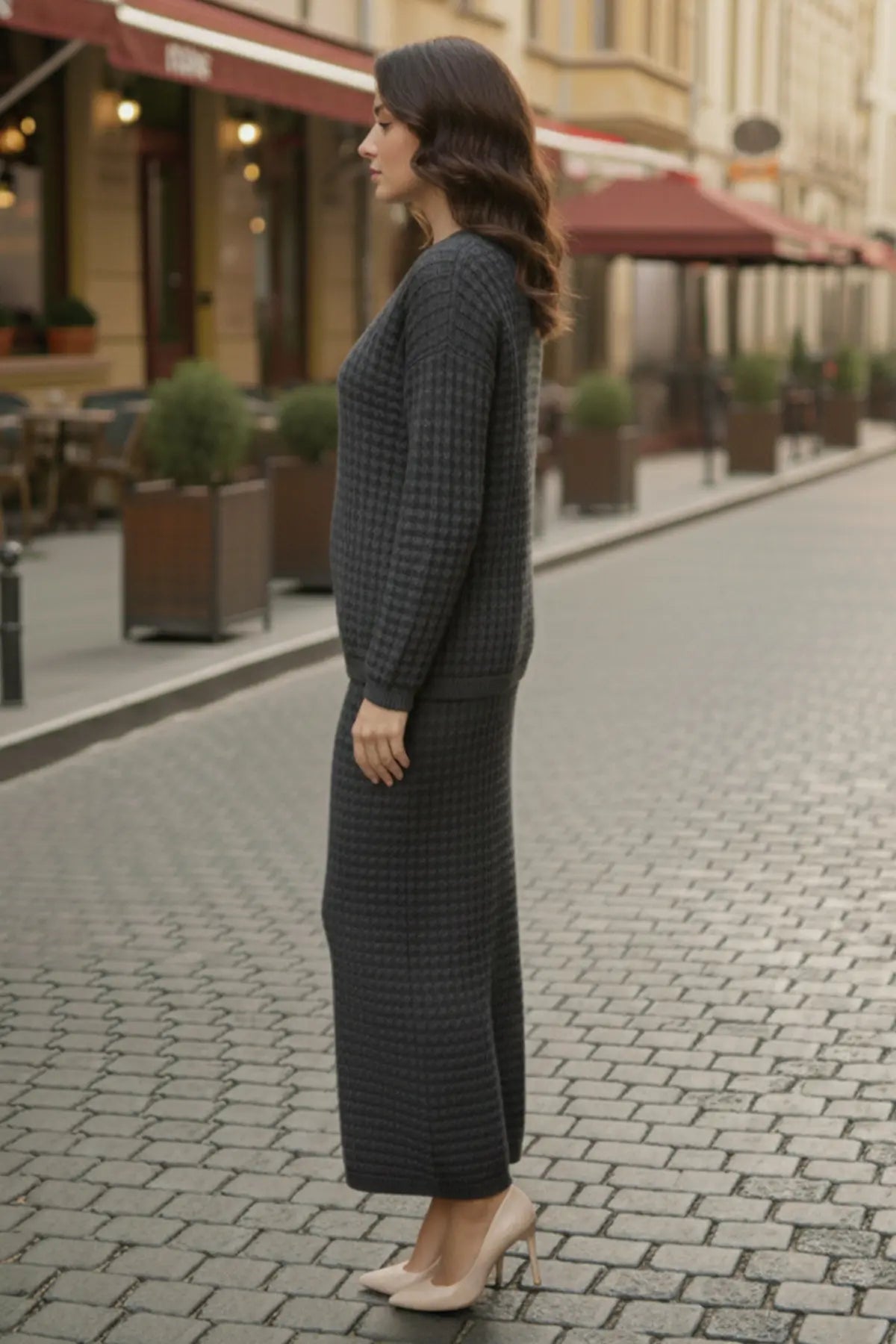 Knitwear Suıt | Anthracite – NEOMODEST product image 3