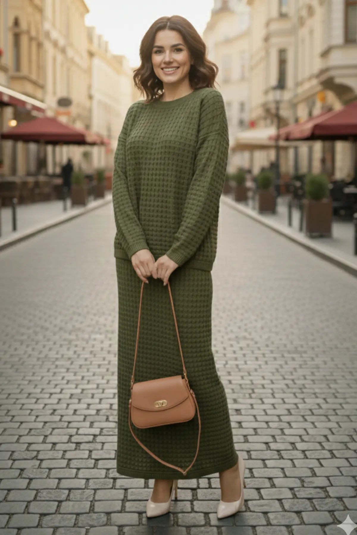 Knitwear Suıt | Khaki – NEOMODEST product image 2