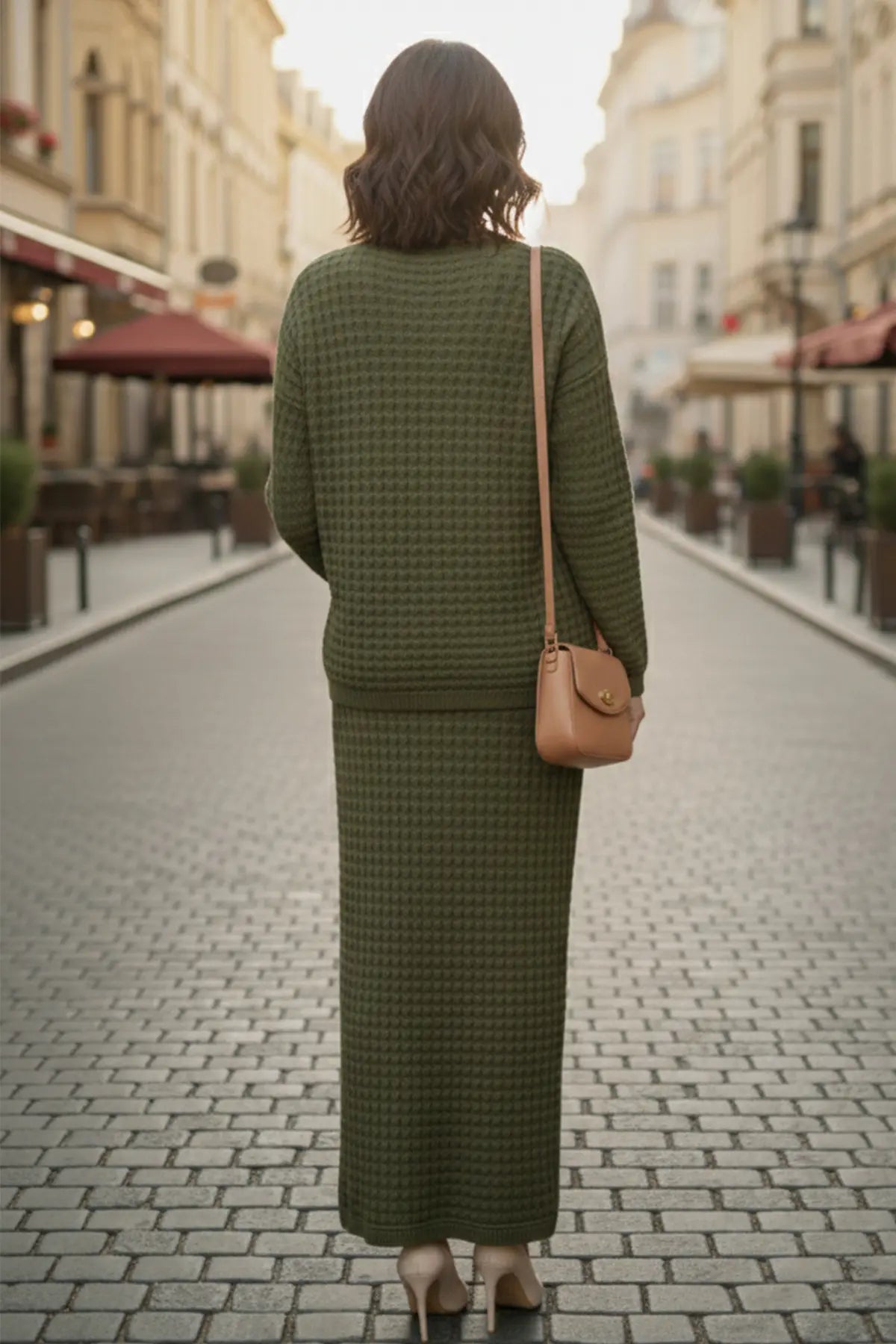 Knitwear Suıt | Khaki – NEOMODEST product image 4