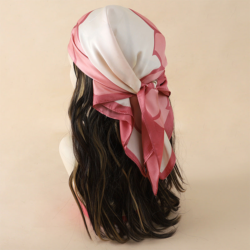 Korean Style Artificial Silk Scarf - JNC01503 - Scarf