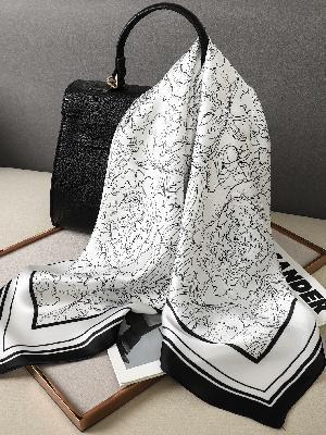 Korean Style Artificial Silk Scarf - JNC03101 - Scarf
