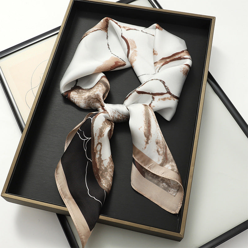 Korean Style Artificial Silk Scarf - JNC04701 - Scarf