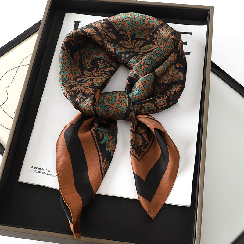 Korean Style Artificial Silk Scarf - JNC06703 - Scarf