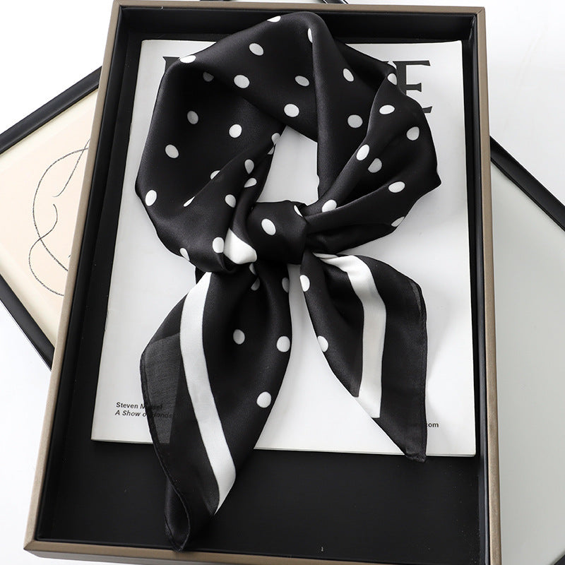 Korean Style Artificial Silk Scarf - JNC10605 - Scarf