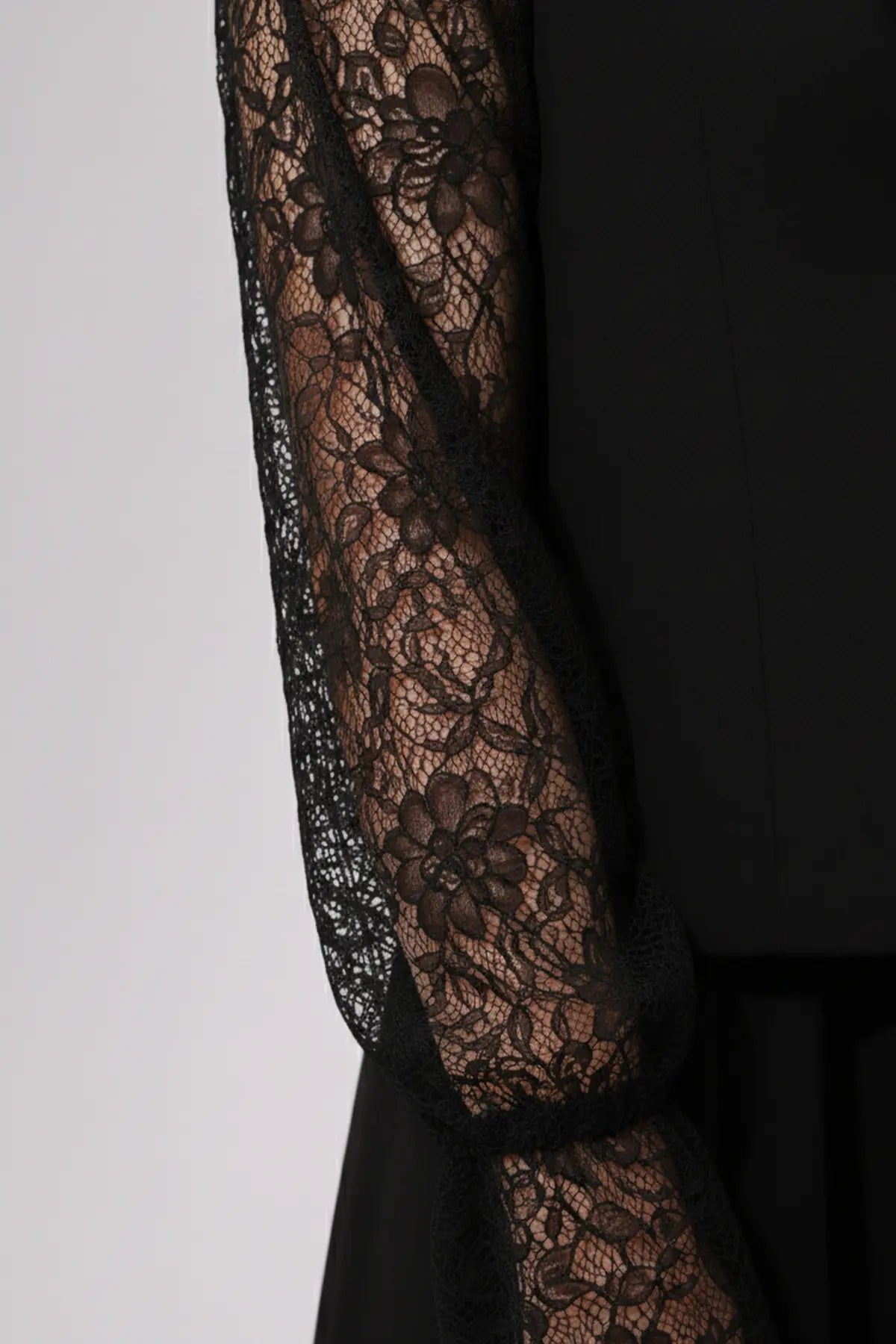 Lace Hijab Two-piece Set | Black – NEOMODEST product image 2