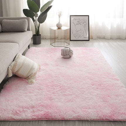 Living Room Carpet Bedroom Bedside and Under Bed Plush Blanket Elegant Floor Mat - Tender pink / 100x160cm - Floor mat