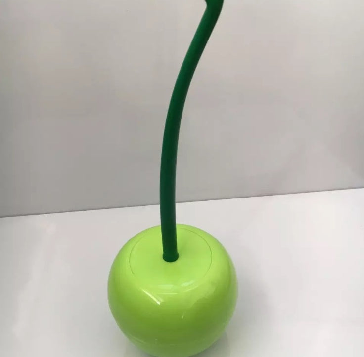 Long Handle Soft Household Toilet Brush Cherry Toilet Brush Toilet Brush Set - Green - Toilet Brush Set