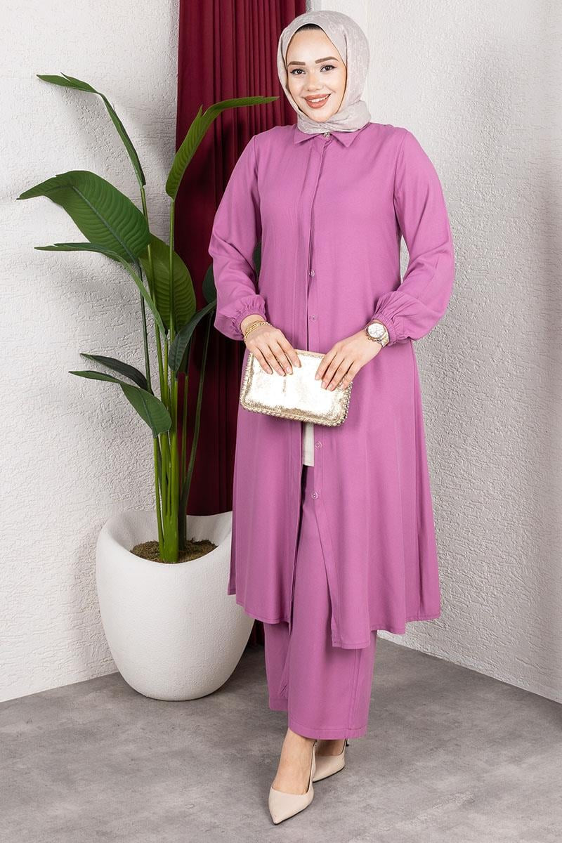 Long Hijab Suit | Rose – NEOMODEST product image 1