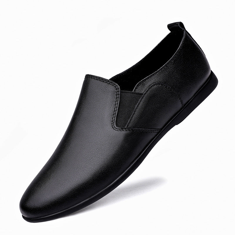Men’s Breathable Leather Shoes - Black / 37 - Men’s Business shoes