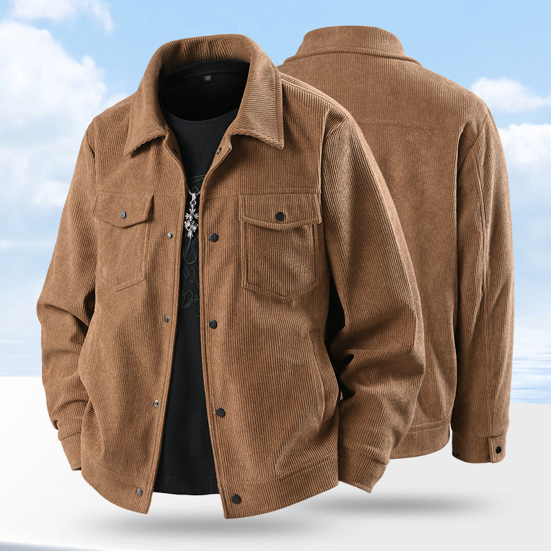 Men’s Casual Ruffle Coat - Ruffle Coat