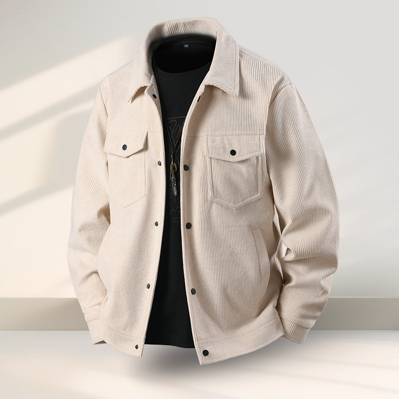 Men’s Casual Ruffle Coat - Ruffle Coat