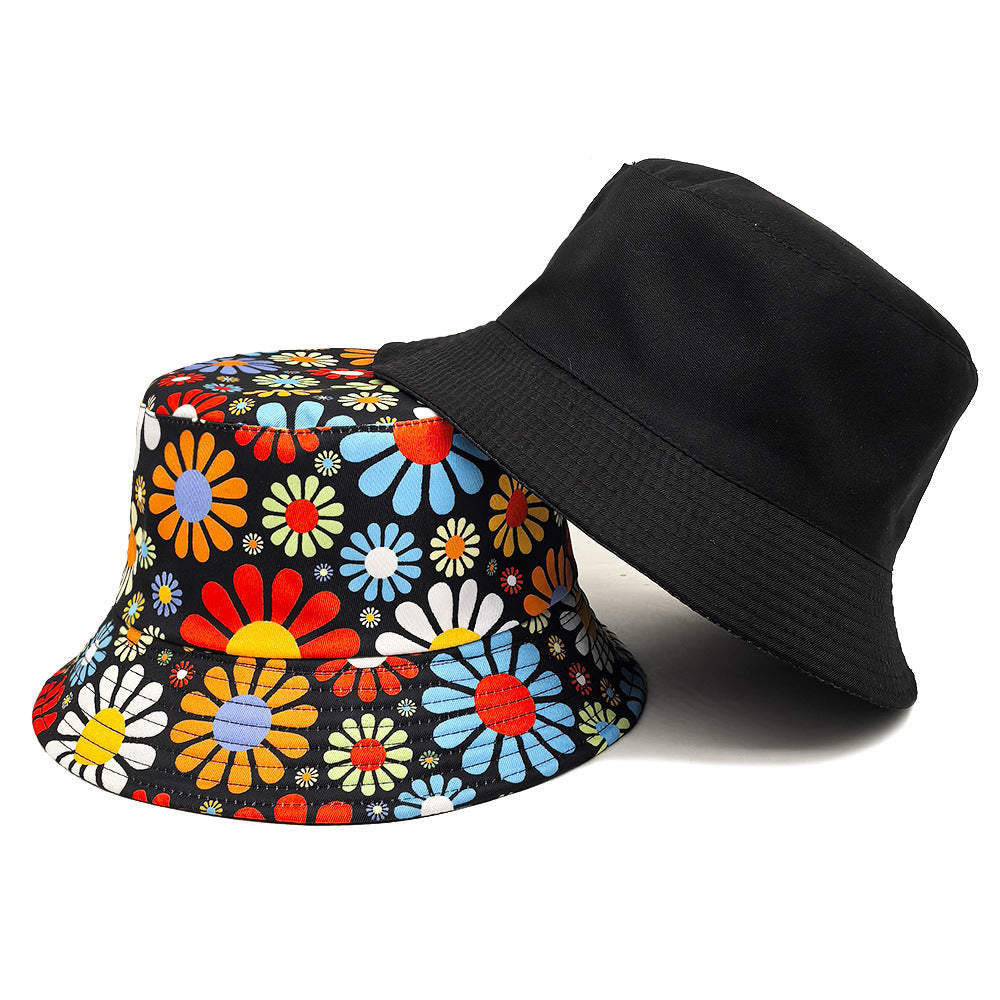Men’s Colourful Floral Bucket Hat Sun Hat - Flower / M - Men’s Bucket Hat