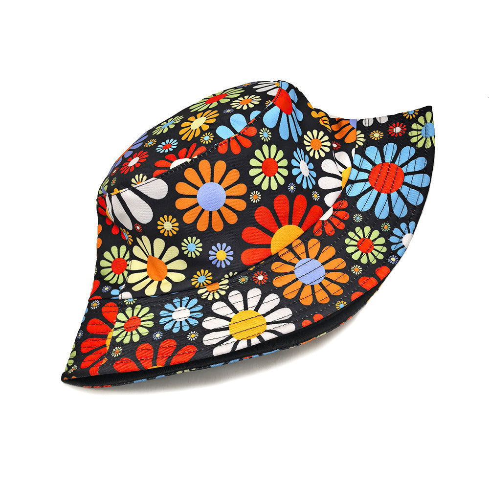 Men’s Colourful Floral Bucket Hat Sun Hat - Flower / M - Men’s Bucket Hat