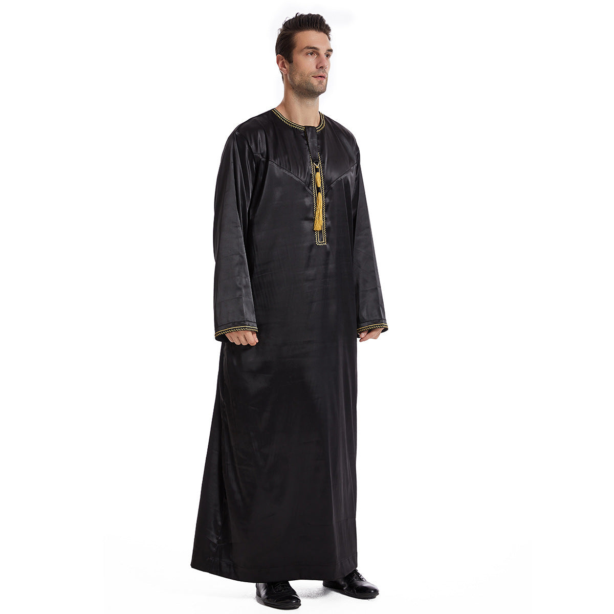 Men’s Premium Robe - Black / L - Men’s Robe
