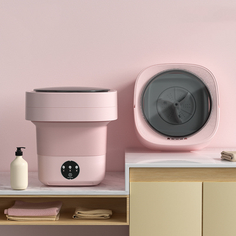 Mini Portable Washing Machine - Pink / 220V US - Washing machine