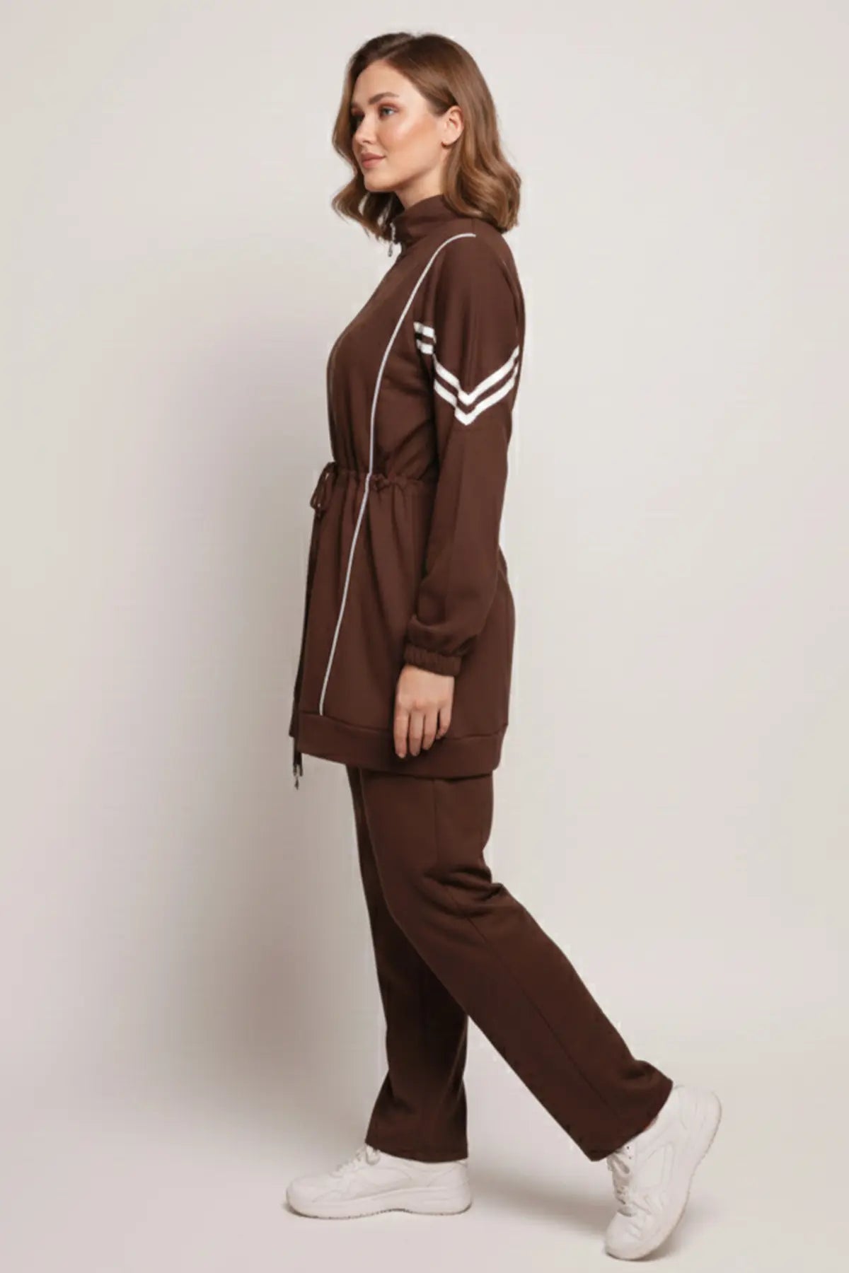 Oyisho Two-piece Set | Brown – NEOMODEST product image 3