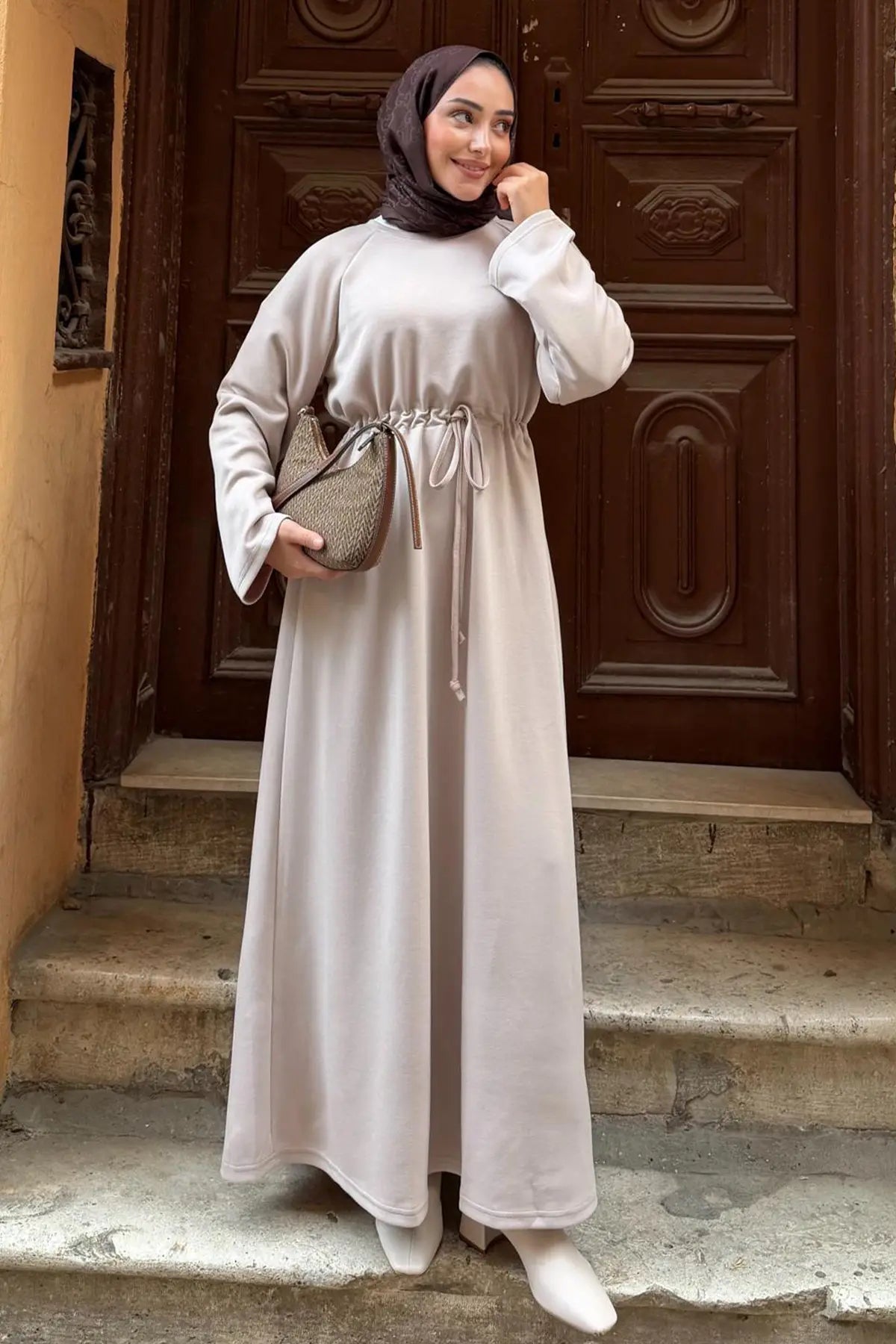 Oysho Hijab Dress | Vison – NEOMODEST product image 3