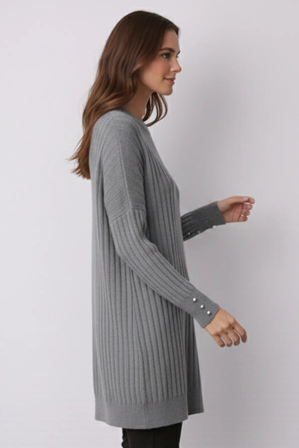 Patterned Tunic | Grey – NEOMODEST product image 3