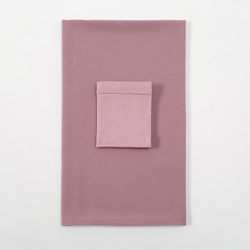 Premium Quality Pearl Chiffon Scarf - 11 Pink Color / 180 - Hijab