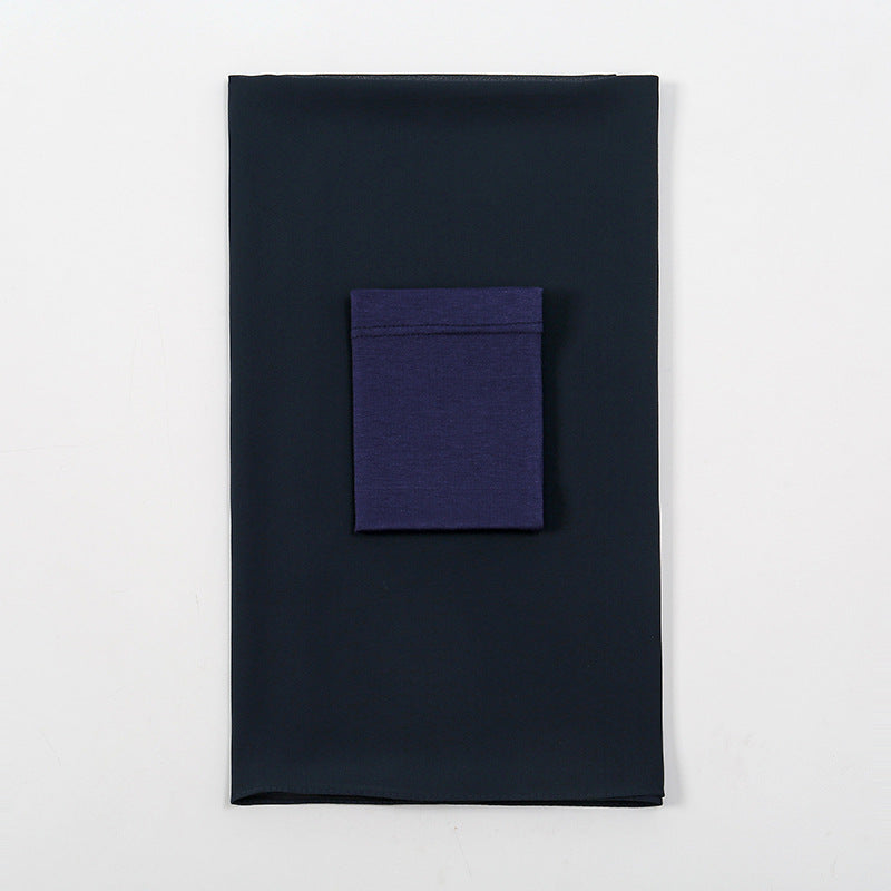 Premium Quality Pearl Chiffon Scarf - 2 Navy Blue / 180 - Hijab