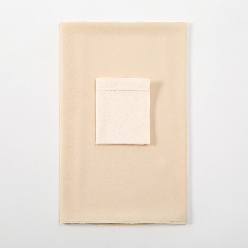 Premium Quality Pearl Chiffon Scarf - 6 Beige / 180 - Hijab