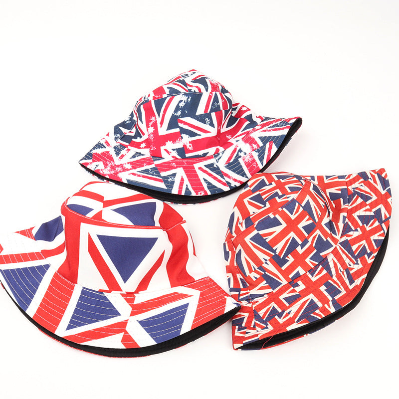 Printed Reversible Fisherman Hat Unisex Sun Hat - Sun Hat
