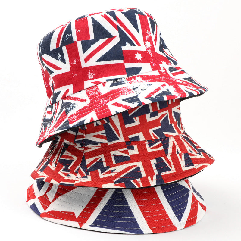 Printed Reversible Fisherman Hat Unisex Sun Hat - Sun Hat