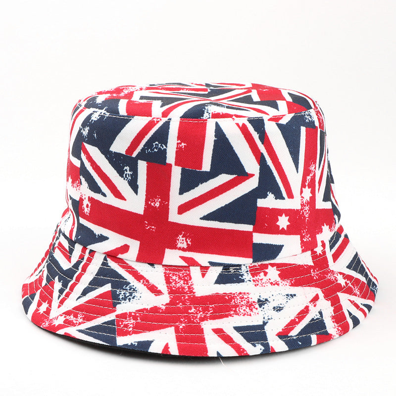 Printed Reversible Fisherman Hat Unisex Sun Hat - ColorA / M 56to58cm - Sun Hat