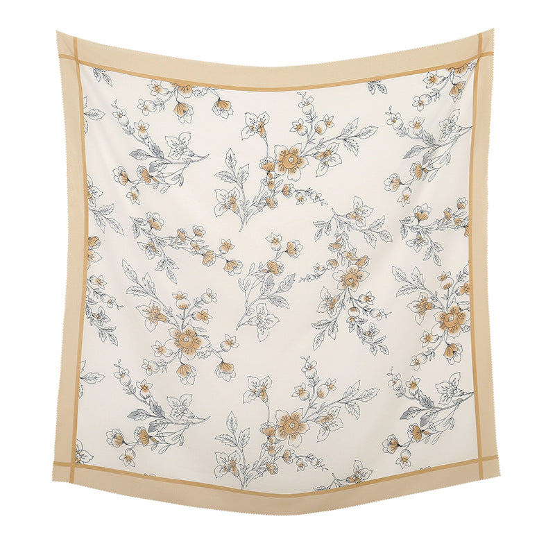 Printed Summer Scarf - 22color / 110X110cm