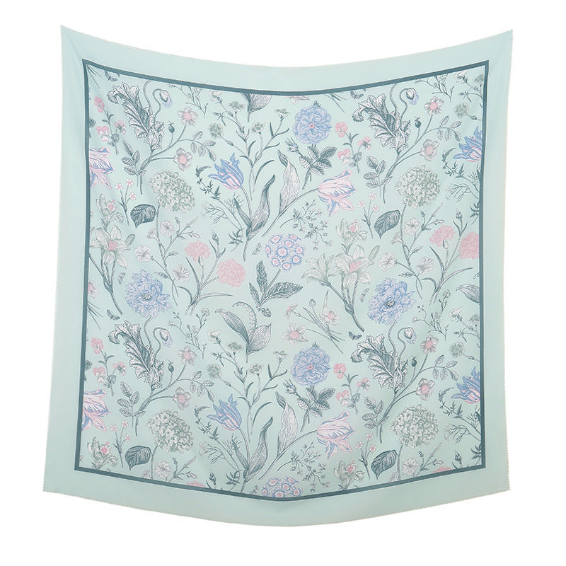 Printed Summer Scarf - 32color / 110X110cm